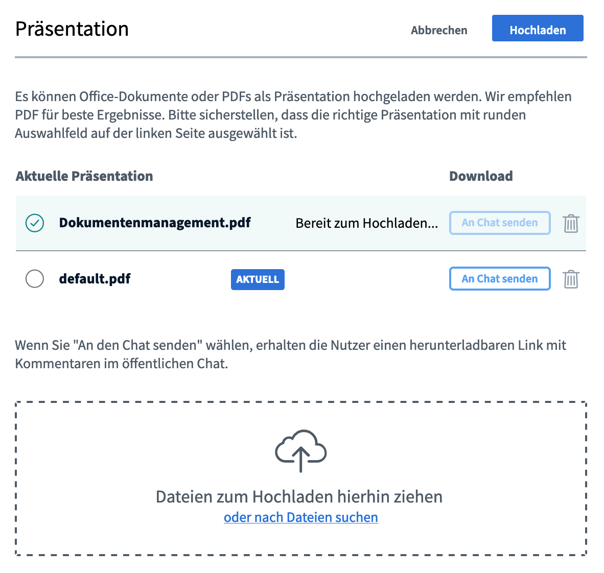 BigBlueButton Präsentationen