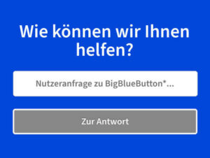 BigBlueButton Blog-Artikel Front-end